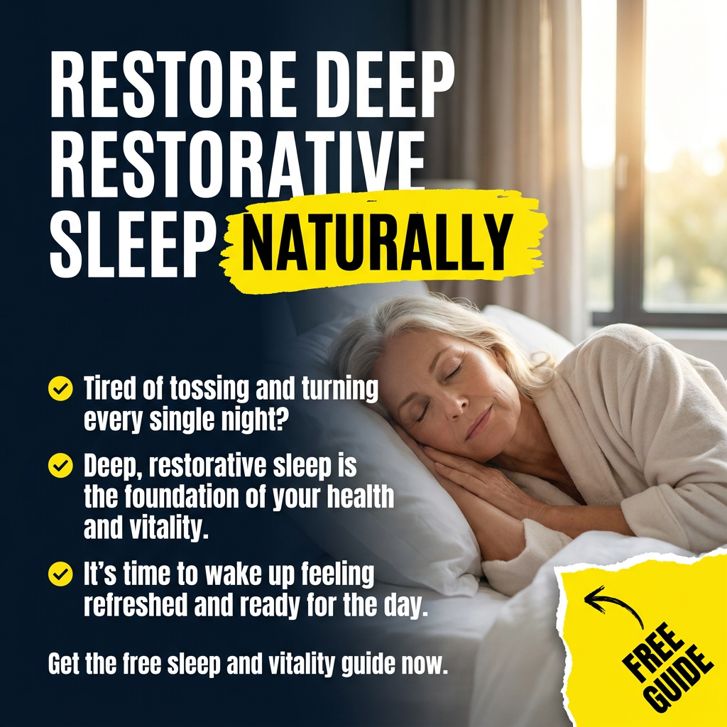 Restore deep restorative sleep naturally campaign ad
